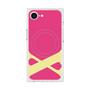 プレミアムスクエアケース with MagSafe［ オリジナル - initial color - X pink ］