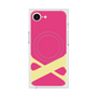 プレミアムスクエアケース with MagSafe［ オリジナル - initial color - X pink ］