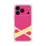 プレミアムスクエアケース with MagSafe［ オリジナル - initial color - X pink ］