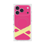 プレミアムスクエアケース with MagSafe［ オリジナル - initial color - X pink ］