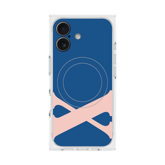 プレミアムスクエアケース with MagSafe［ オリジナル - initial color - X navy ］