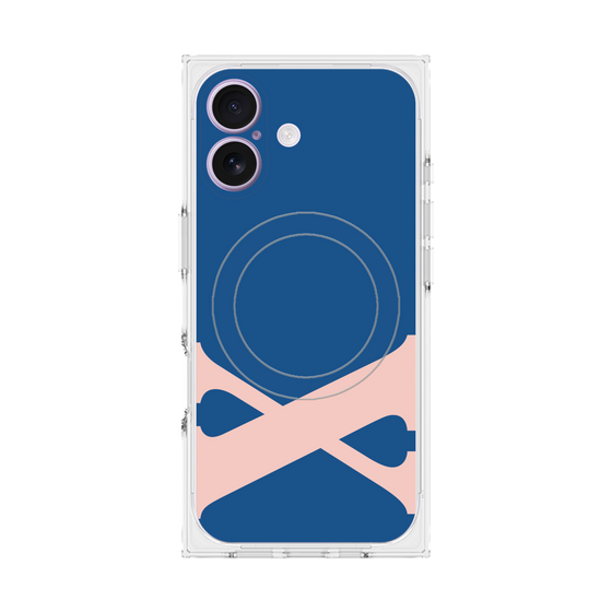プレミアムスクエアケース with MagSafe［ オリジナル - initial color - X navy ］