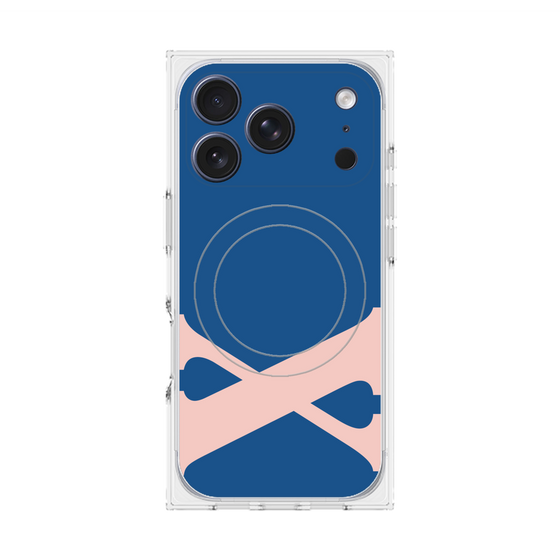 プレミアムスクエアケース with MagSafe［ オリジナル - initial color - X navy ］