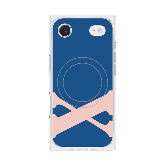 プレミアムスクエアケース with MagSafe［ オリジナル - initial color - X navy ］