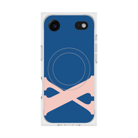 プレミアムスクエアケース with MagSafe［ オリジナル - initial color - X navy ］