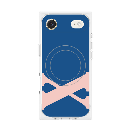 プレミアムスクエアケース with MagSafe［ オリジナル - initial color - X navy ］