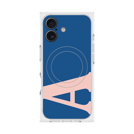 プレミアムスクエアケース with MagSafe［ オリジナル - initial color - A navy ］