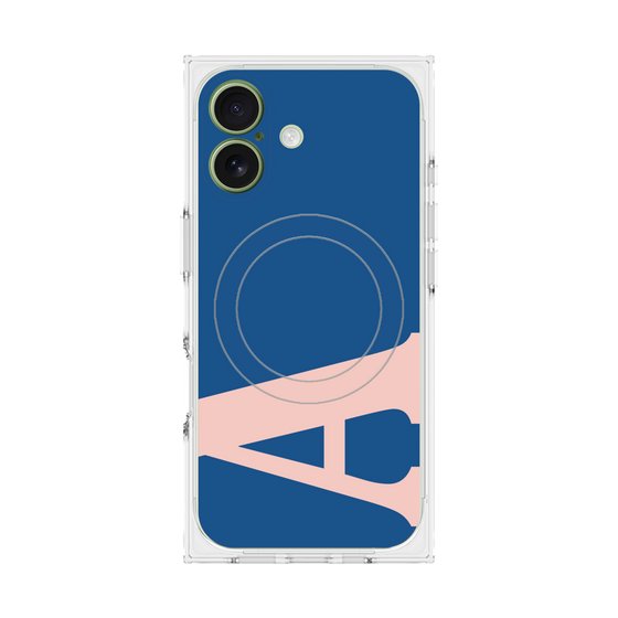 プレミアムスクエアケース with MagSafe［ オリジナル - initial color - A navy ］