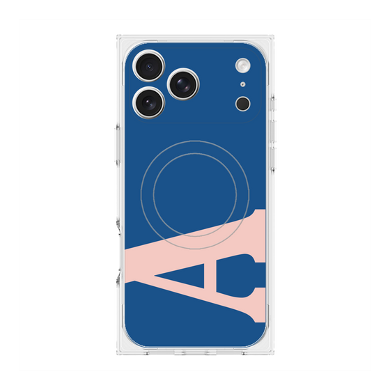 プレミアムスクエアケース with MagSafe［ オリジナル - initial color - A navy ］