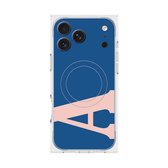 プレミアムスクエアケース with MagSafe［ オリジナル - initial color - A navy ］