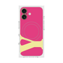 プレミアムスクエアケース with MagSafe［ オリジナル - initial color - Y pink ］