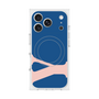 プレミアムスクエアケース with MagSafe［ オリジナル - initial color - Y navy ］