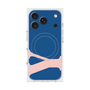 プレミアムスクエアケース with MagSafe［ オリジナル - initial color - Y navy ］
