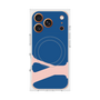 プレミアムスクエアケース with MagSafe［ オリジナル - initial color - Y navy ］