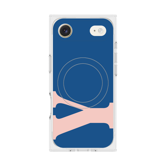 プレミアムスクエアケース with MagSafe［ オリジナル - initial color - Y navy ］