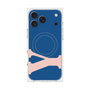 プレミアムスクエアケース with MagSafe［ オリジナル - initial color - Y navy ］