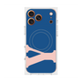 プレミアムスクエアケース with MagSafe［ オリジナル - initial color - Y navy ］