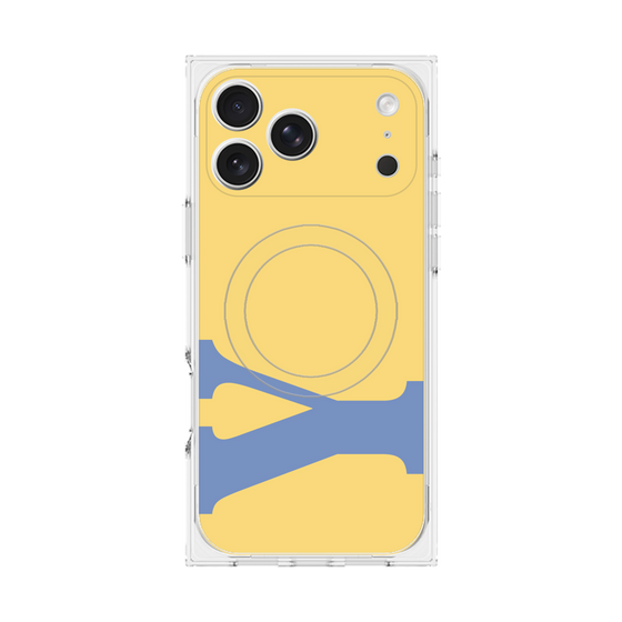 プレミアムスクエアケース with MagSafe［ オリジナル - initial color - Y yellow ］