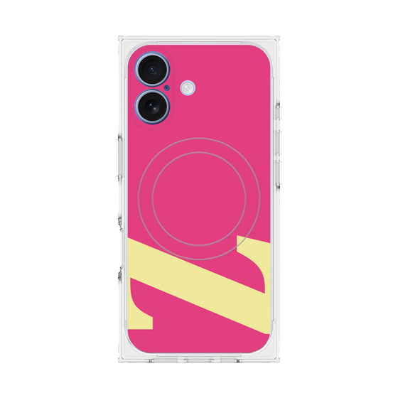 プレミアムスクエアケース with MagSafe［ オリジナル - initial color - Z pink ］