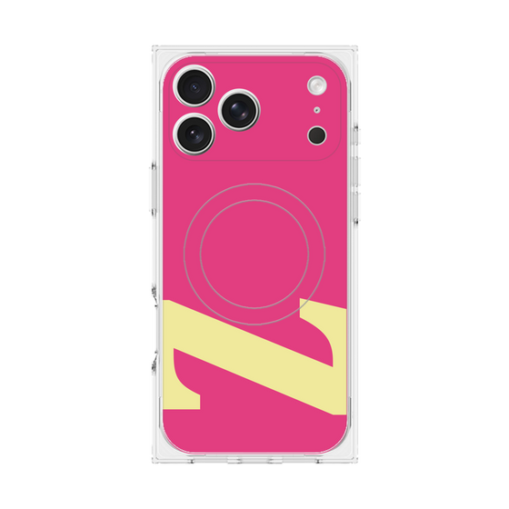 プレミアムスクエアケース with MagSafe［ オリジナル - initial color - Z pink ］