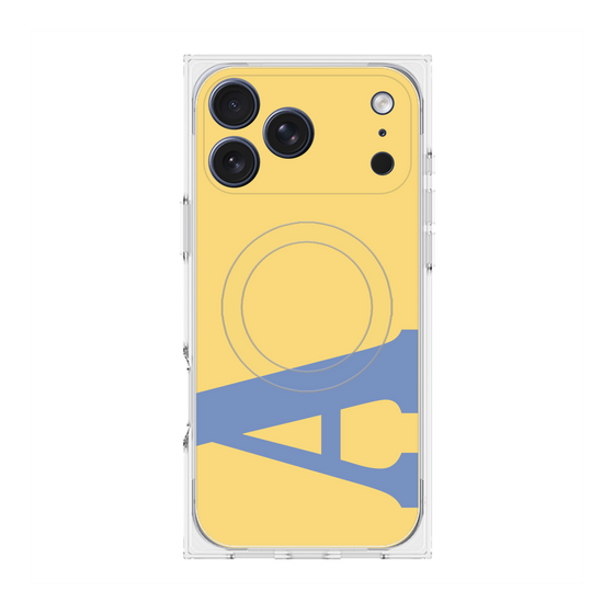 プレミアムスクエアケース with MagSafe［ オリジナル - initial color - A yellow ］