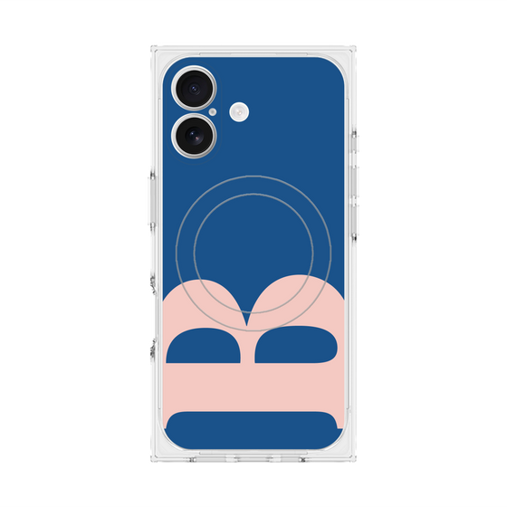 プレミアムスクエアケース with MagSafe［ オリジナル - initial color - B navy ］