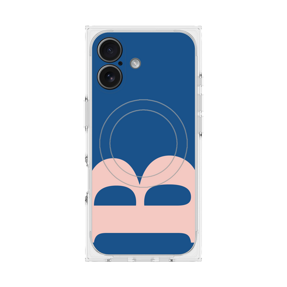 プレミアムスクエアケース with MagSafe［ オリジナル - initial color - B navy ］