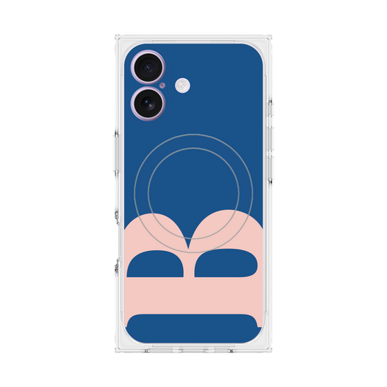プレミアムスクエアケース with MagSafe［ オリジナル - initial color - B navy ］