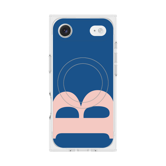 プレミアムスクエアケース with MagSafe［ オリジナル - initial color - B navy ］