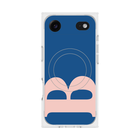 プレミアムスクエアケース with MagSafe［ オリジナル - initial color - B navy ］