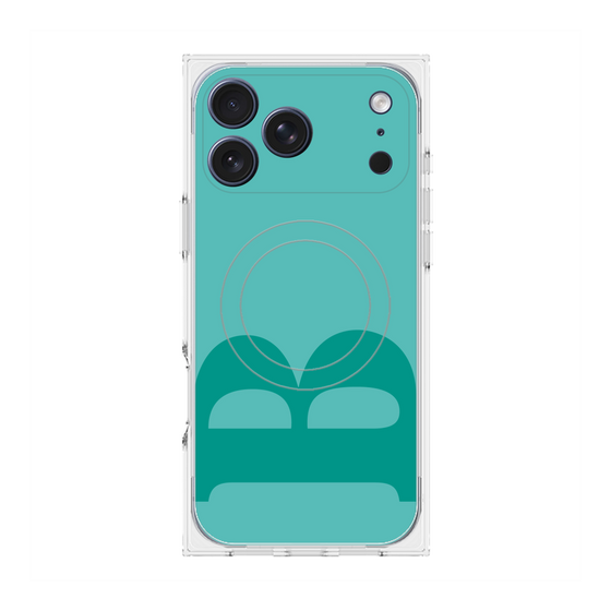 プレミアムスクエアケース with MagSafe［ オリジナル - initial color - B light green ］