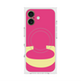 プレミアムスクエアケース with MagSafe［ オリジナル - initial color - C pink ］