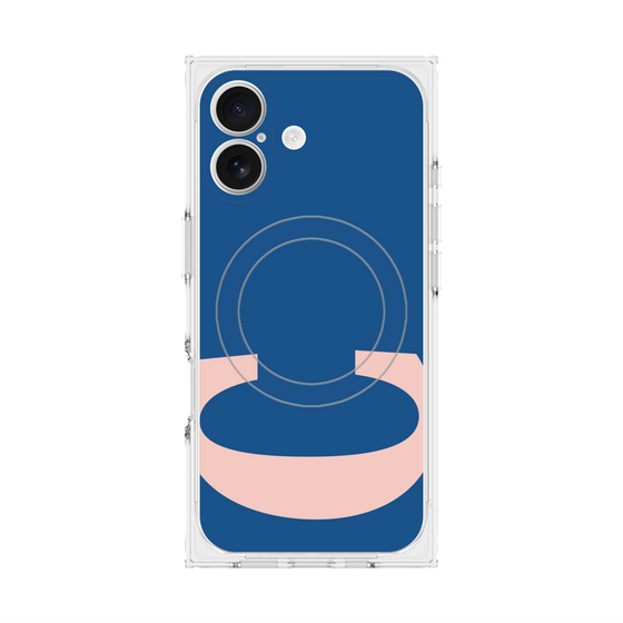 プレミアムスクエアケース with MagSafe［ オリジナル - initial color - C navy ］