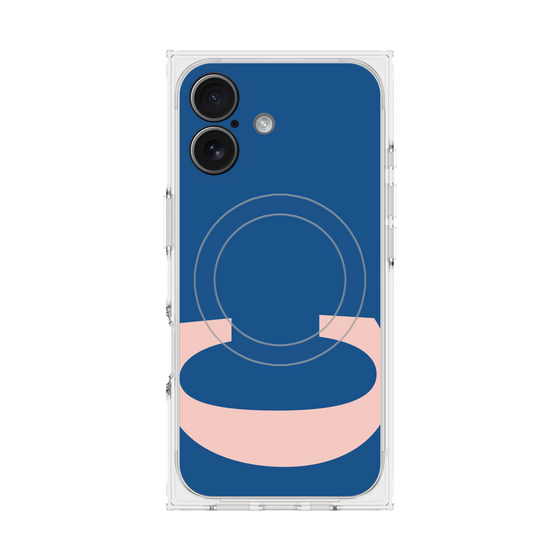 プレミアムスクエアケース with MagSafe［ オリジナル - initial color - C navy ］