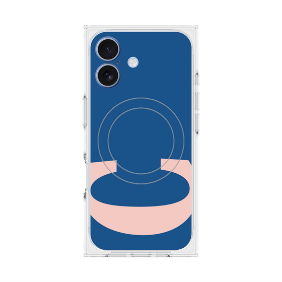プレミアムスクエアケース with MagSafe［ オリジナル - initial color - C navy ］