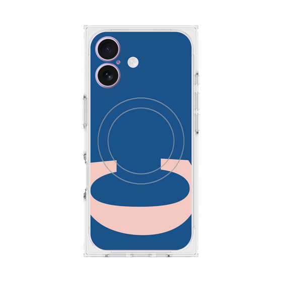 プレミアムスクエアケース with MagSafe［ オリジナル - initial color - C navy ］