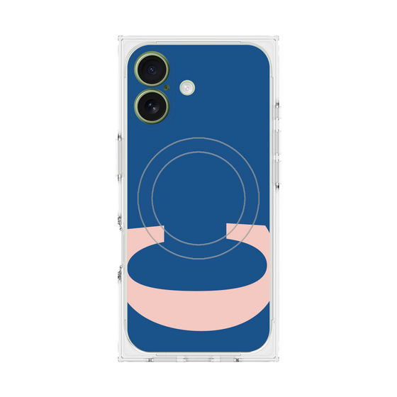 プレミアムスクエアケース with MagSafe［ オリジナル - initial color - C navy ］