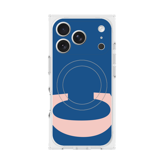 プレミアムスクエアケース with MagSafe［ オリジナル - initial color - C navy ］