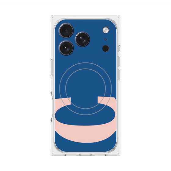 プレミアムスクエアケース with MagSafe［ オリジナル - initial color - C navy ］