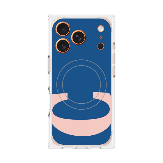 プレミアムスクエアケース with MagSafe［ オリジナル - initial color - C navy ］