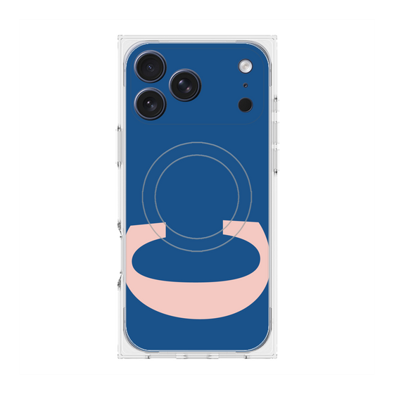プレミアムスクエアケース with MagSafe［ オリジナル - initial color - C navy ］