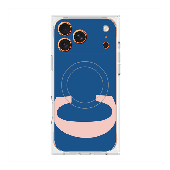 プレミアムスクエアケース with MagSafe［ オリジナル - initial color - C navy ］