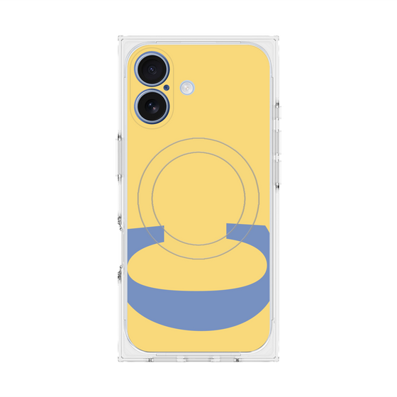 プレミアムスクエアケース with MagSafe［ オリジナル - initial color - C yellow ］