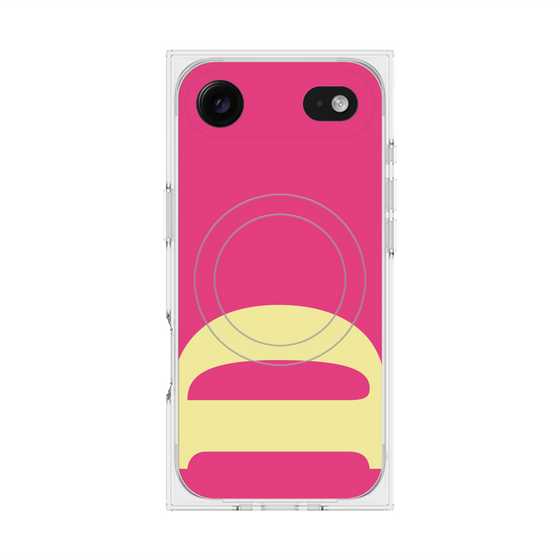 プレミアムスクエアケース with MagSafe［ オリジナル - initial color - D pink ］