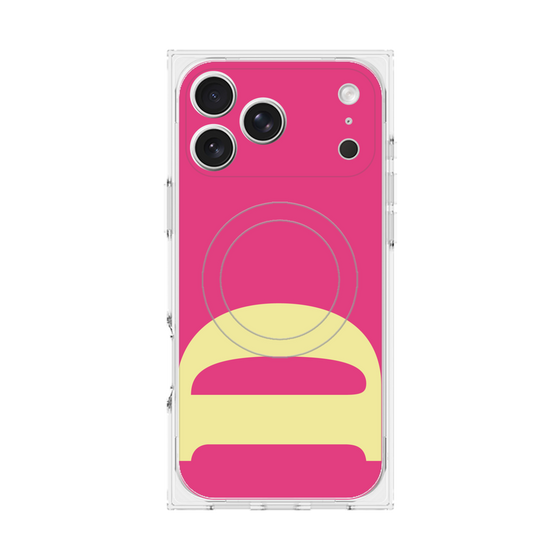 プレミアムスクエアケース with MagSafe［ オリジナル - initial color - D pink ］