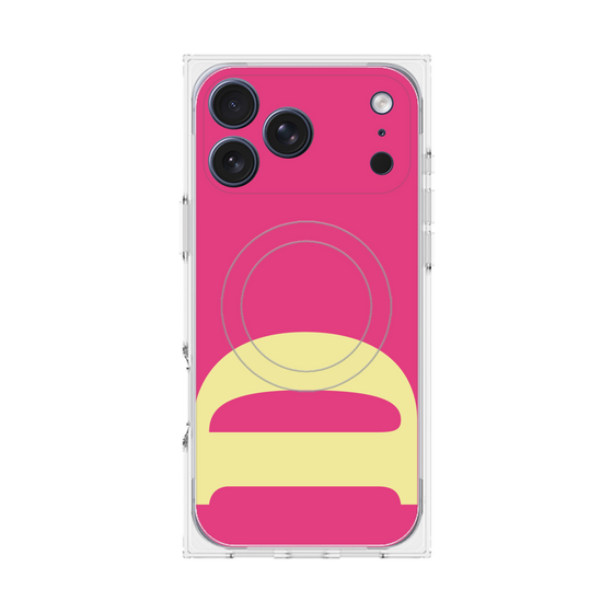 プレミアムスクエアケース with MagSafe［ オリジナル - initial color - D pink ］