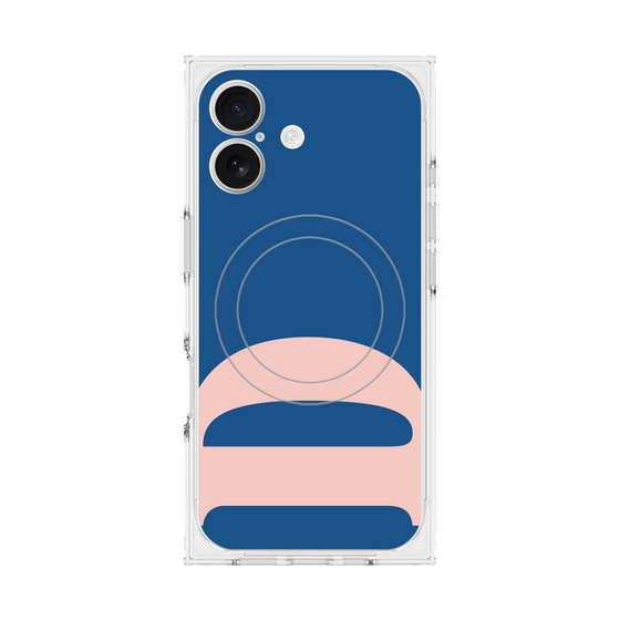 プレミアムスクエアケース with MagSafe［ オリジナル - initial color - D navy ］