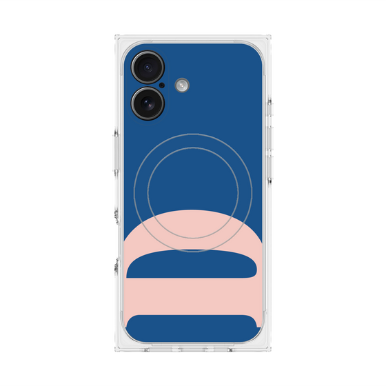 プレミアムスクエアケース with MagSafe［ オリジナル - initial color - D navy ］