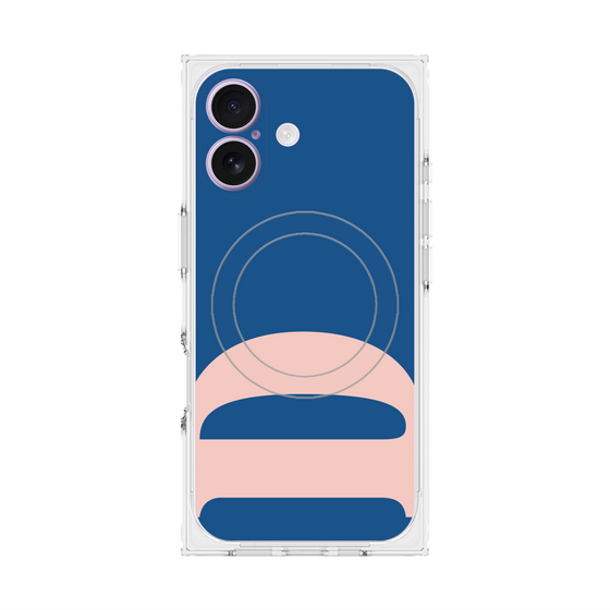 プレミアムスクエアケース with MagSafe［ オリジナル - initial color - D navy ］