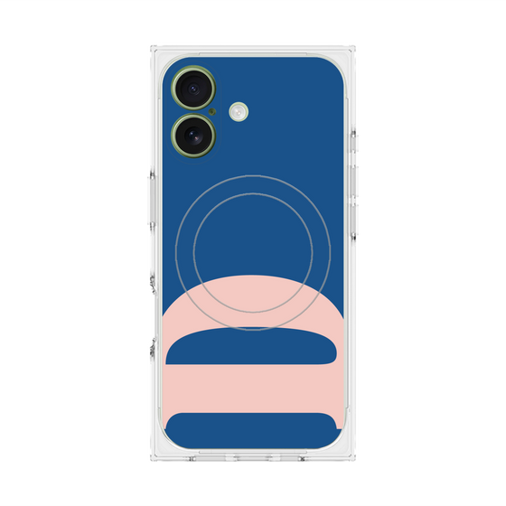 プレミアムスクエアケース with MagSafe［ オリジナル - initial color - D navy ］